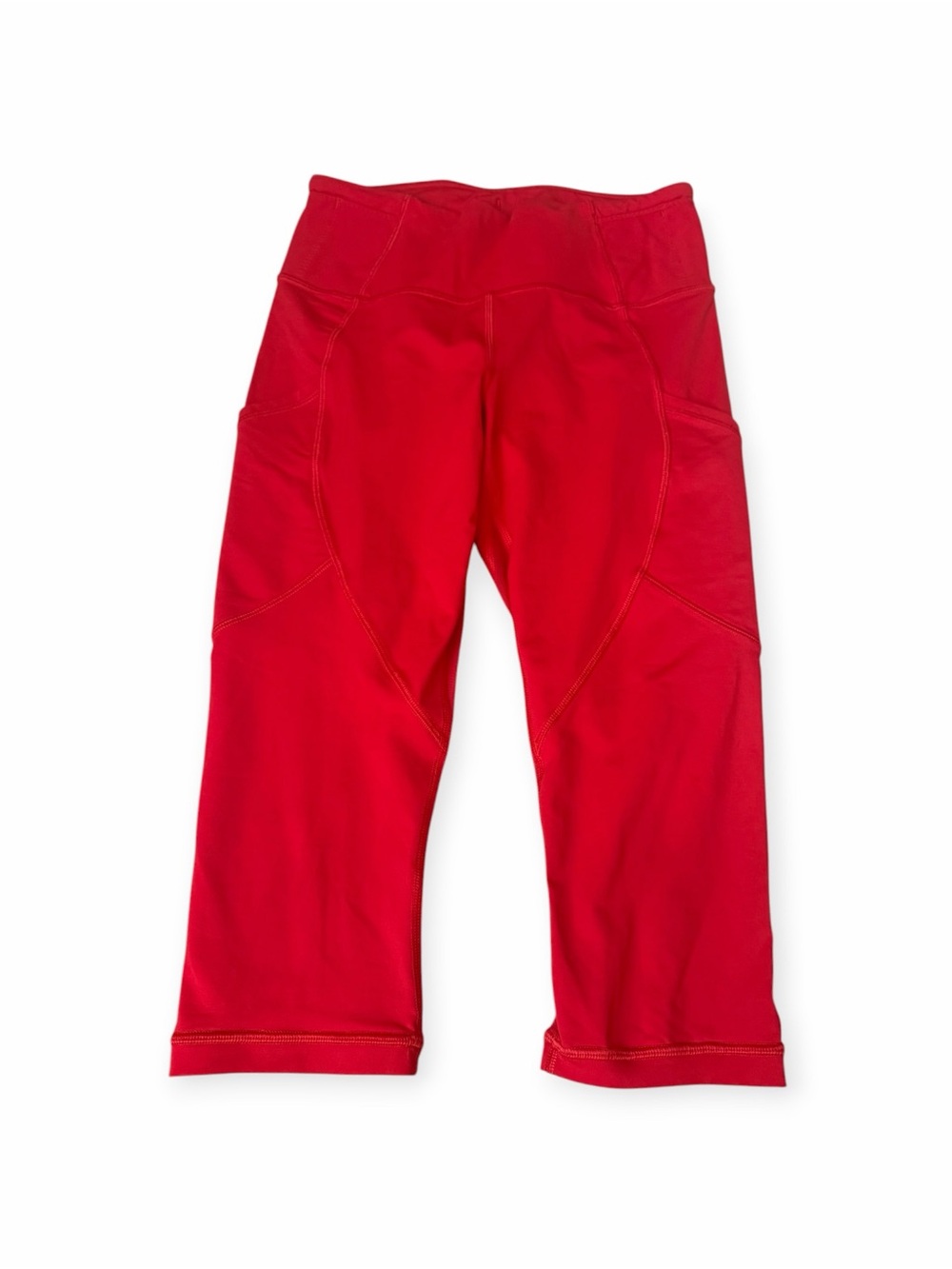 Lululemon Red Cropped Running Leggings Size 6